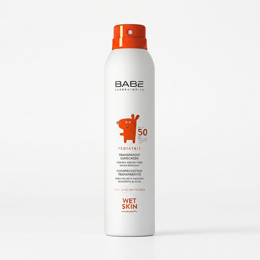 Pediatric Transparent Sunscreen Wet Skin