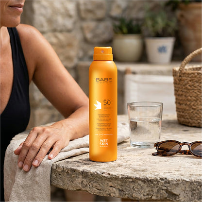 Transparent Sunscreen Wet skin